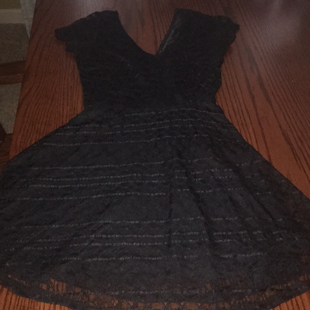 Black lace dress